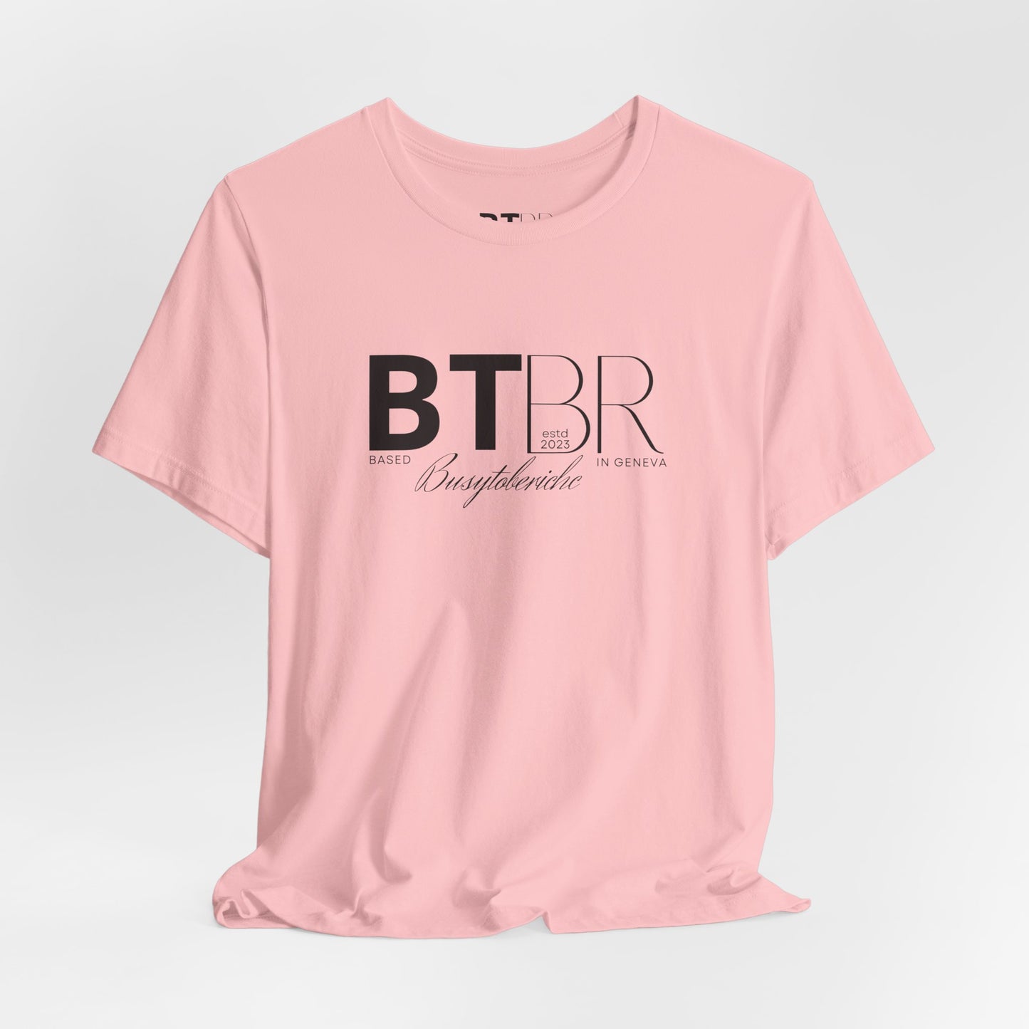 BTBR (Busy to be Rich) Logo T-Shirt — Black & Gray Brand Tee...