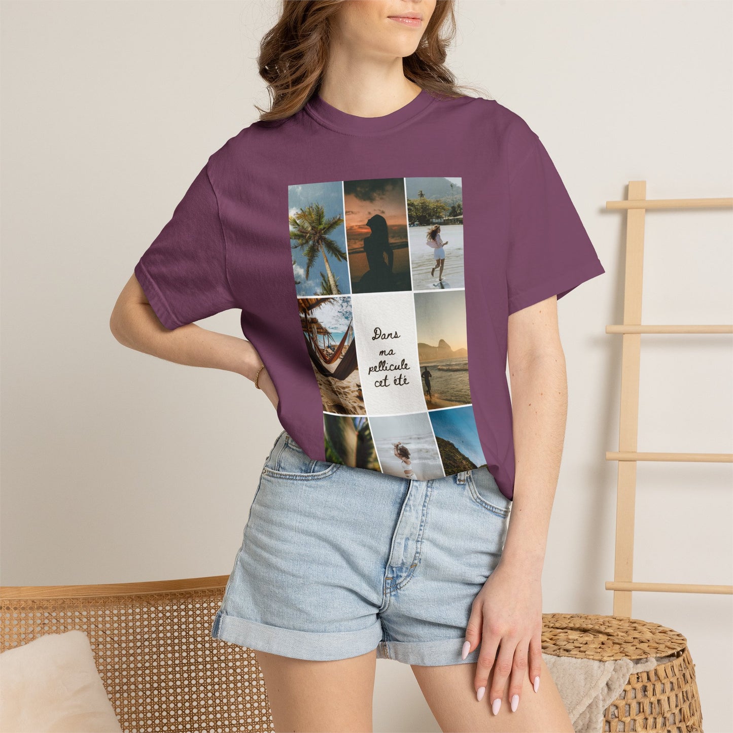 Travel Photo Collage T-Shirt — "Stars are patient, not idle"