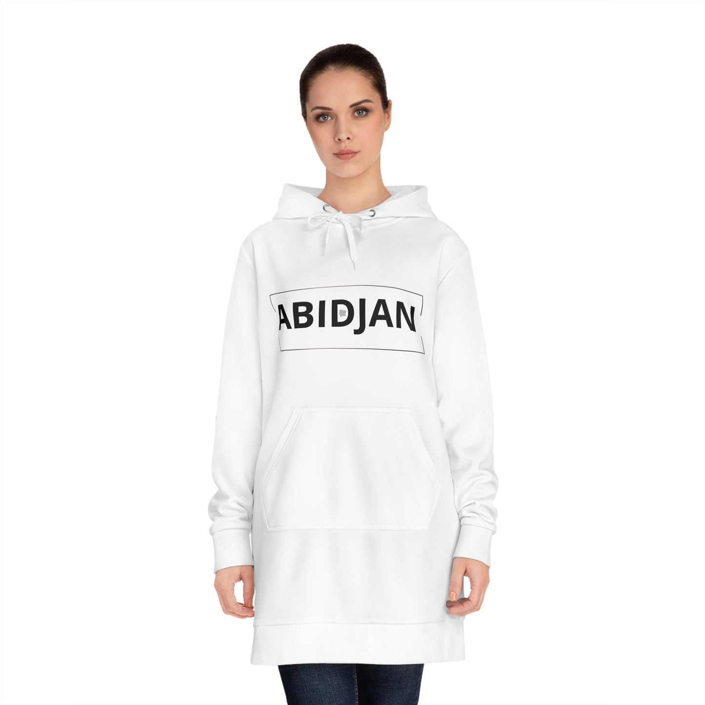Abidjan Hoodie Dress — Women's Casual Hooded Sweatshirt Dress