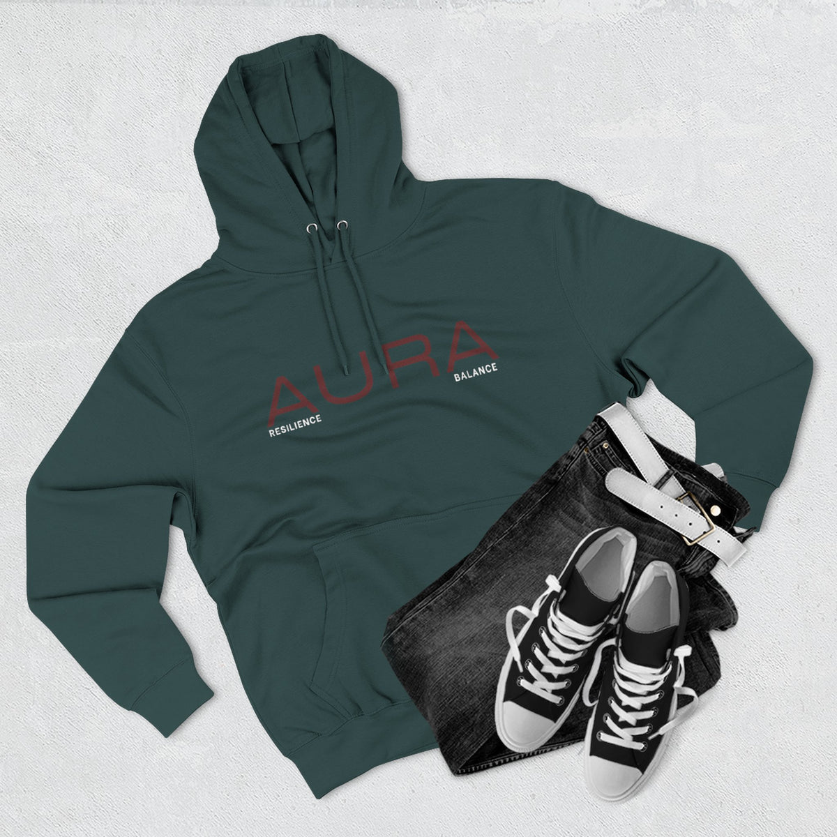 Aura Hoodie — Minimalist Spiritual Graphic Pullover