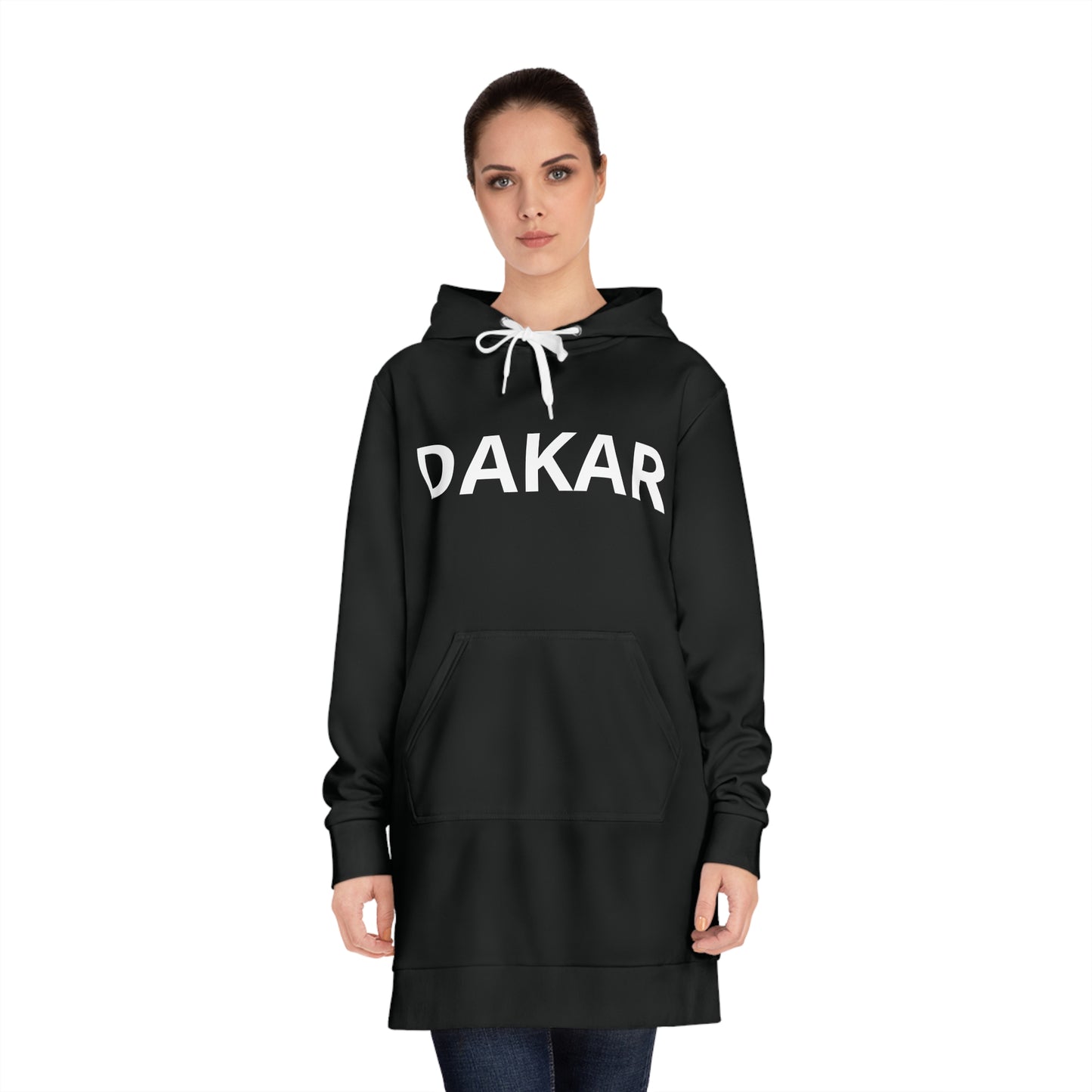 Dakar Hoodie Dress — Women's Casual Hooded Sweatshirt Dress