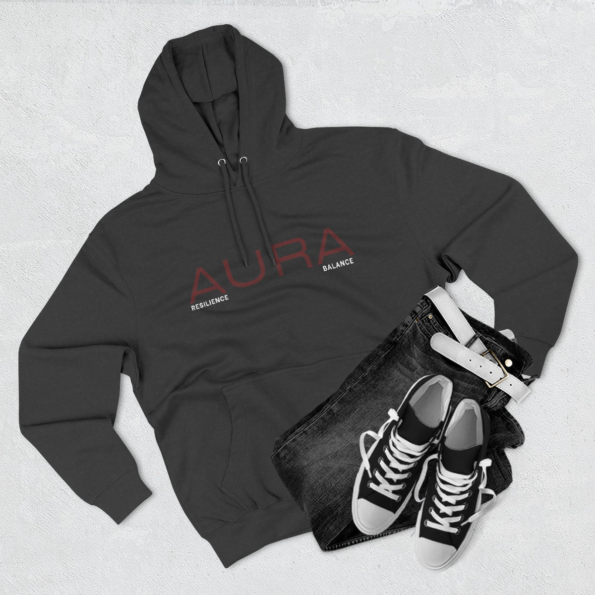 Aura Hoodie — Minimalist Spiritual Graphic Pullover