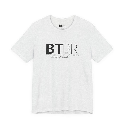 BTBR (Busy to be Rich) Logo T-Shirt — Black & Gray Brand Tee...
