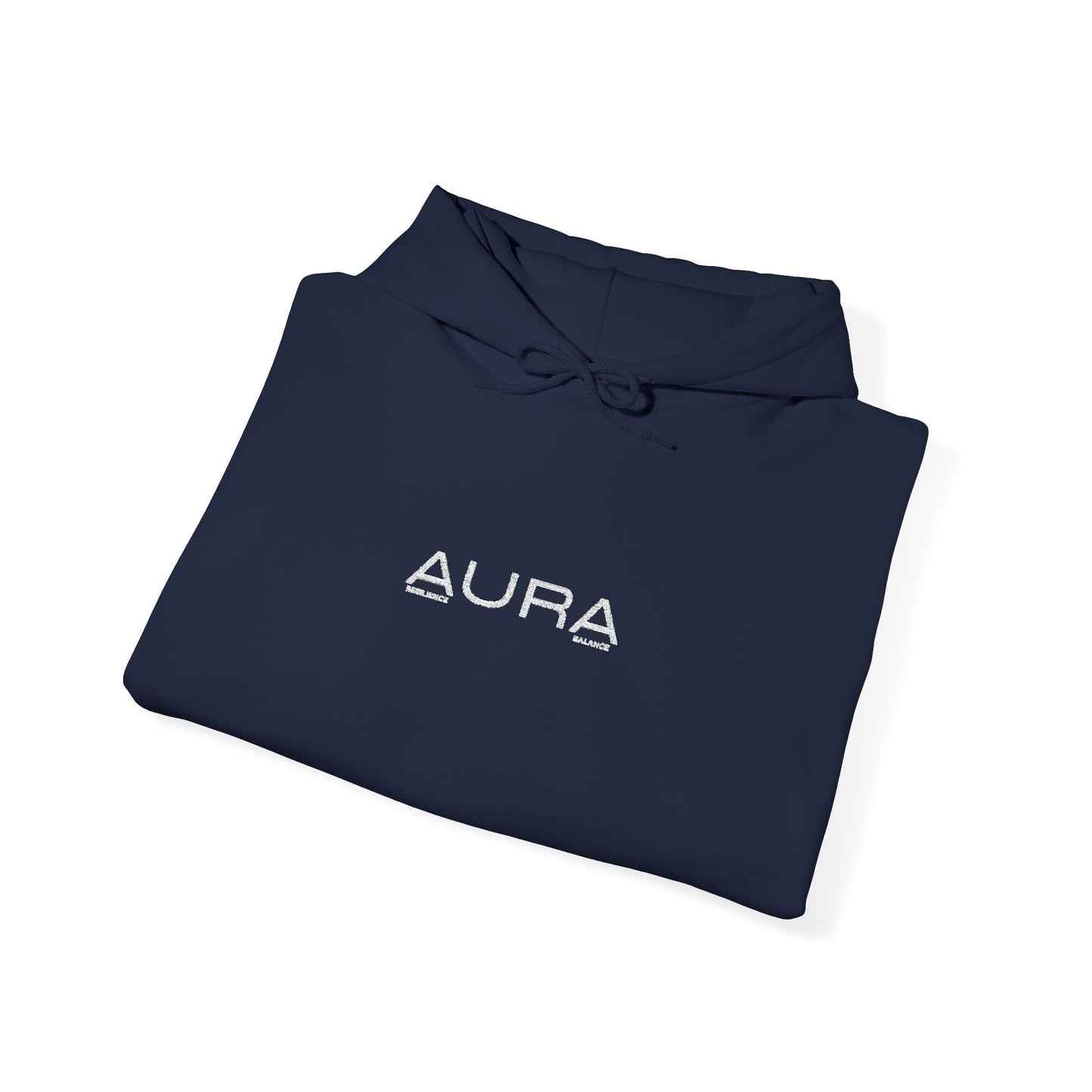 Aura Graphic Hoodie — Minimalist Vaporwave Logo Sweatshirt