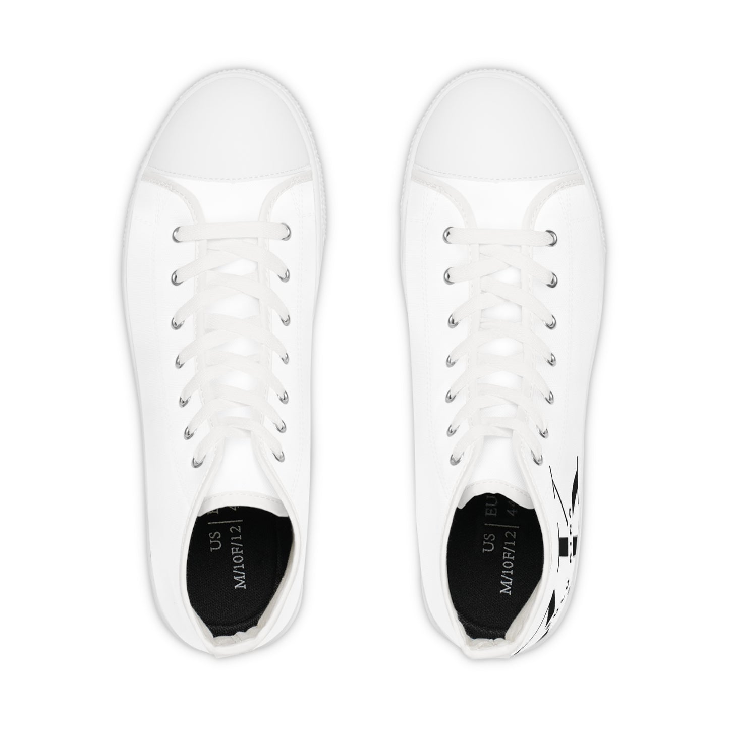 ZULU KING. White High Top Sneakers — Shoes for Men