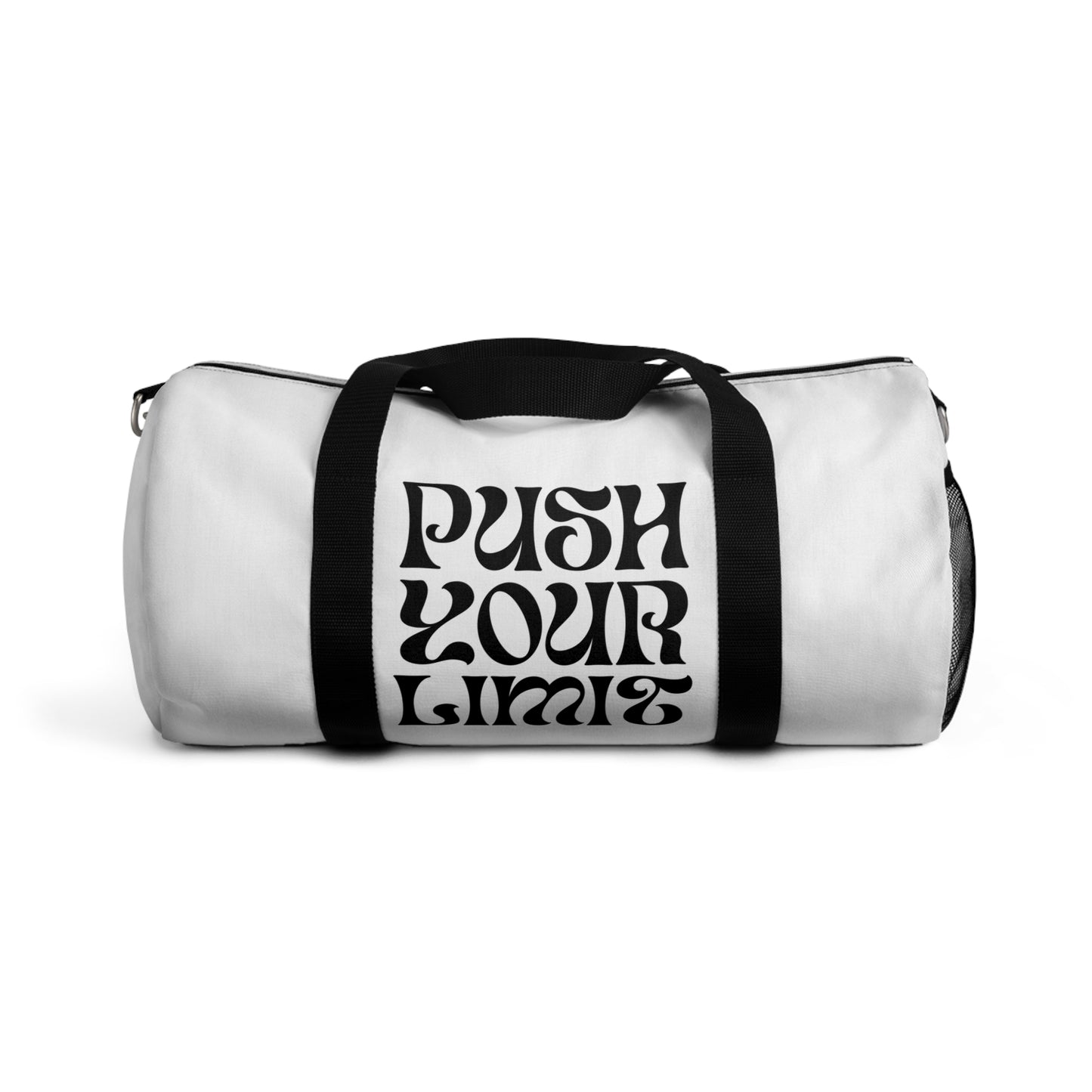 Push Your Limit Duffel Bag — Motivational Gym Weekender
