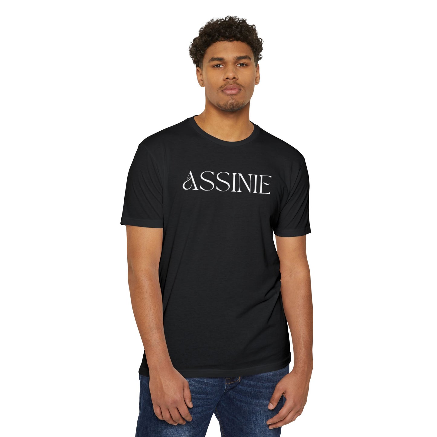 Assume T-Shirt — Minimalist White Logo Tee for Casual Everyday Wear