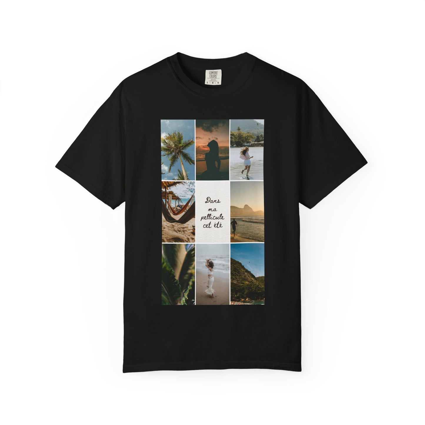 Travel Photo Collage T-Shirt — "Stars are patient, not idle"