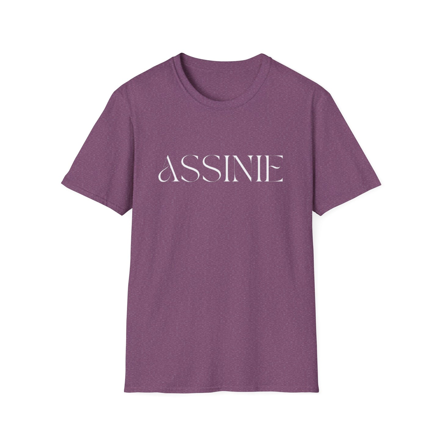 ASSNIE Embossed White T‑Shirt — Minimalist Logo Tee