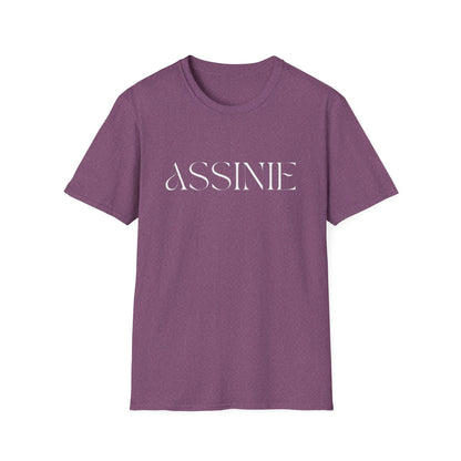 ASSNIE Embossed White T‑Shirt — Minimalist Logo Tee