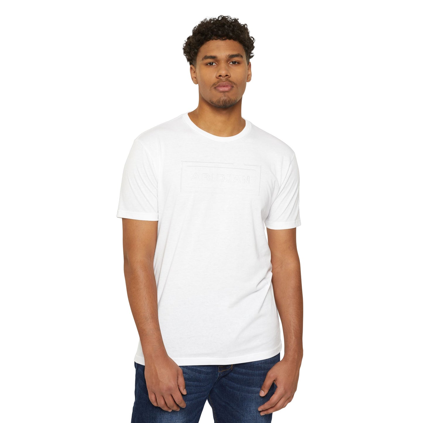 Abidjan City Box Logo T-Shirt — Minimalist Travel Tee