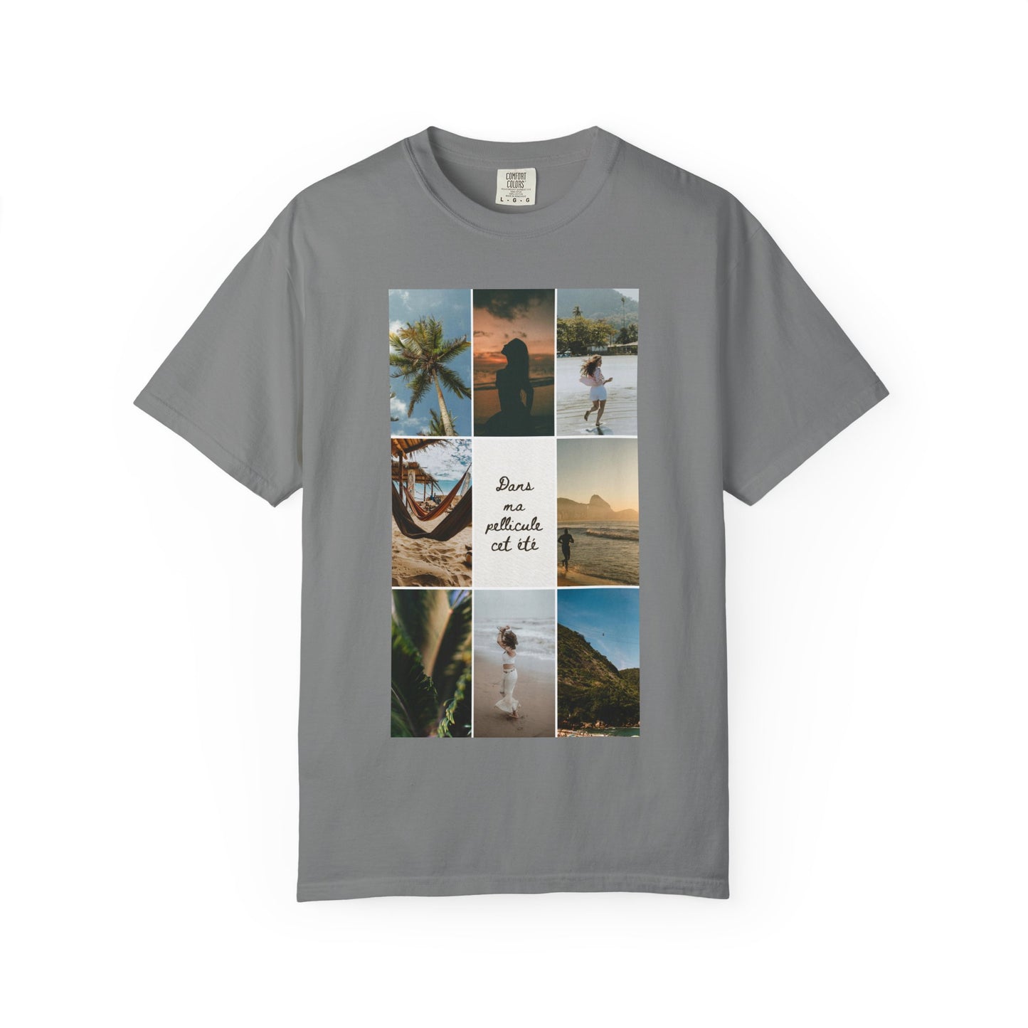 Travel Photo Collage T-Shirt — "Stars are patient, not idle"
