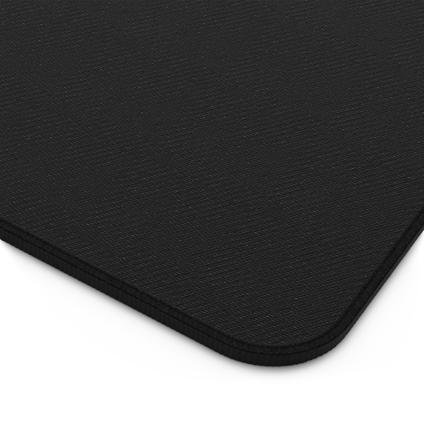 Desk Mat — “Too Smart (Lazy) To Be” Minimalist Black & White Office Mousepad
