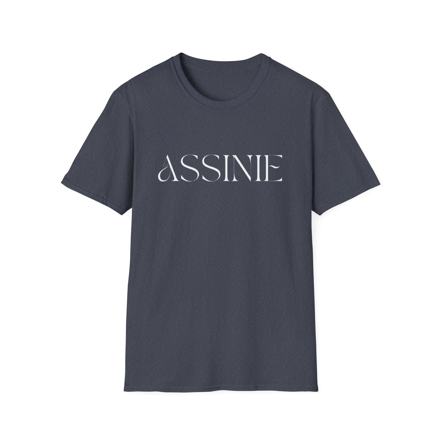 ASSNIE Embossed White T‑Shirt — Minimalist Logo Tee