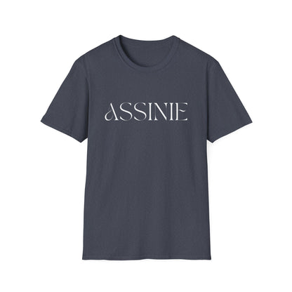 ASSNIE Embossed White T‑Shirt — Minimalist Logo Tee