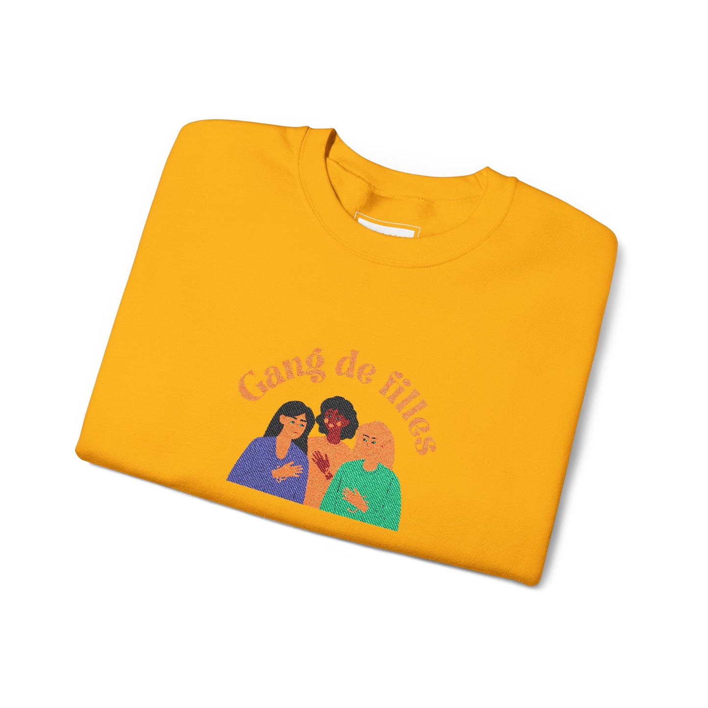 Gang de Filles Crewneck Sweatshirt – Retro Women’s Friendship Graphic Sweatshirt