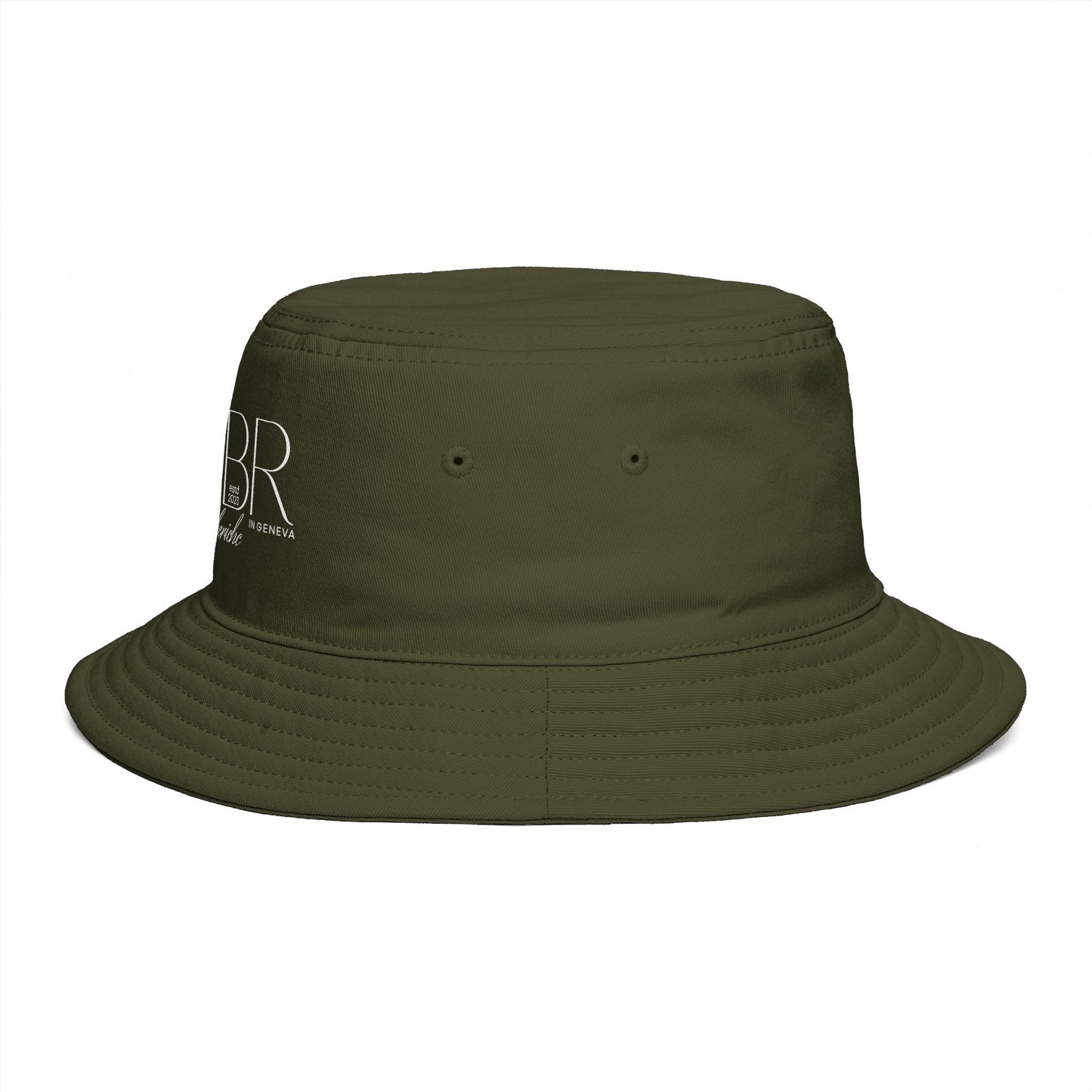 BTBR Script Logo Bucket Hat — Black Embroidered Bragging Rights Bucket Hat
