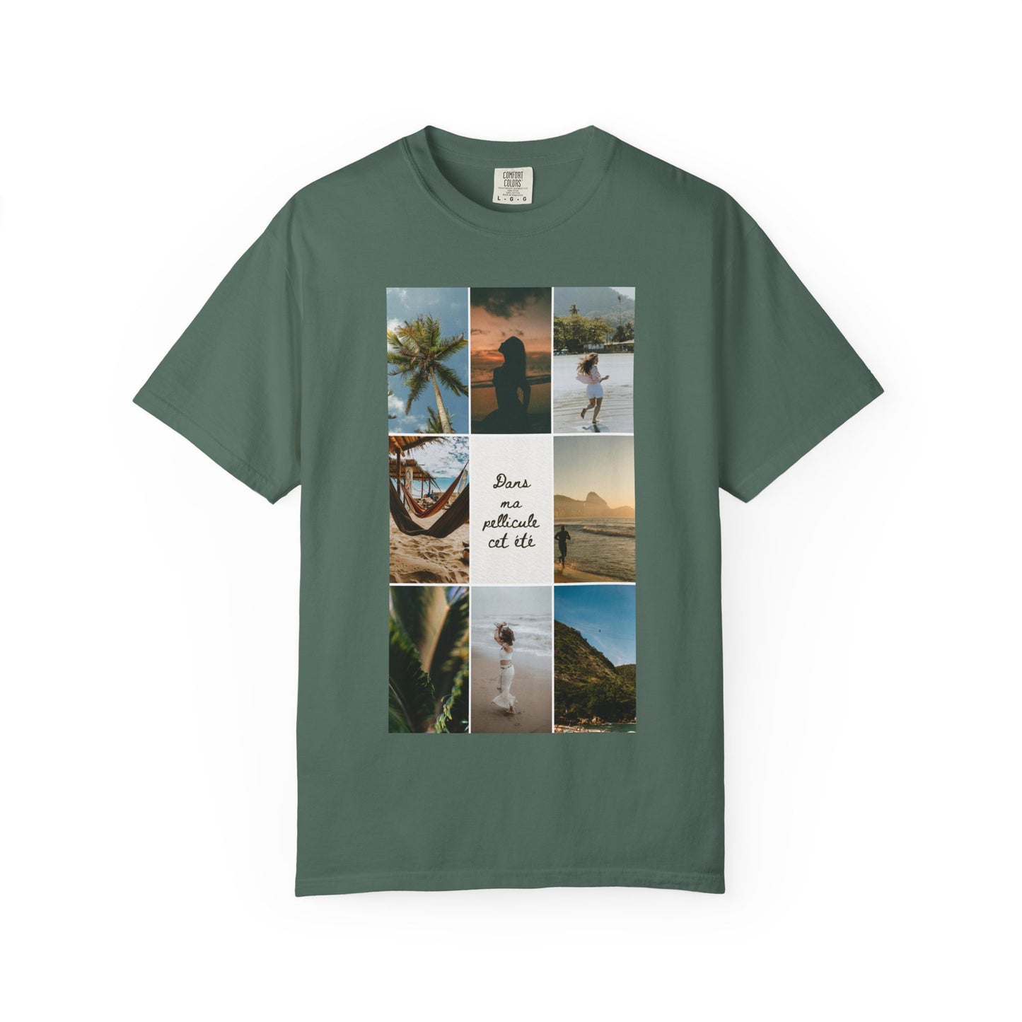 Travel Photo Collage T-Shirt — "Stars are patient, not idle"