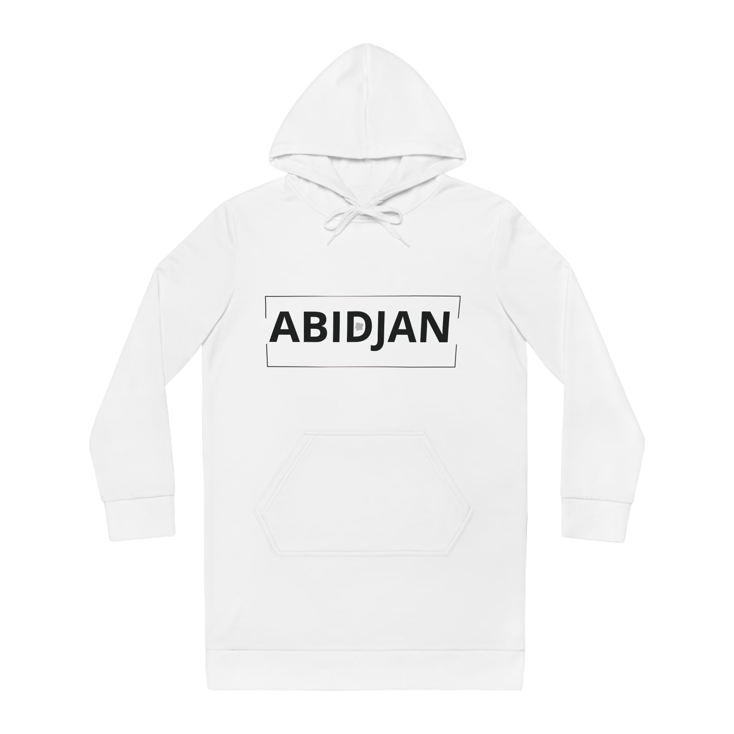 Abidjan Hoodie Dress — Women's Casual Hooded Sweatshirt Dress