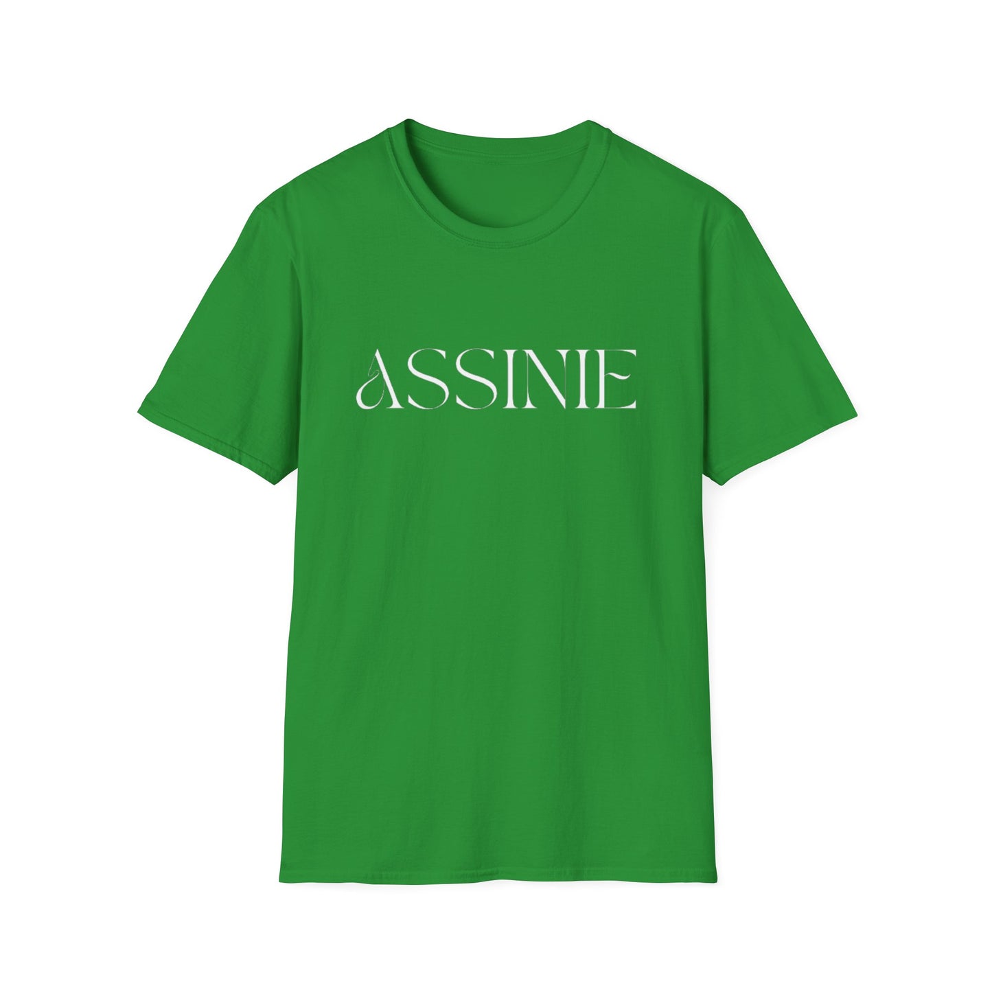 ASSNIE Embossed White T‑Shirt — Minimalist Logo Tee