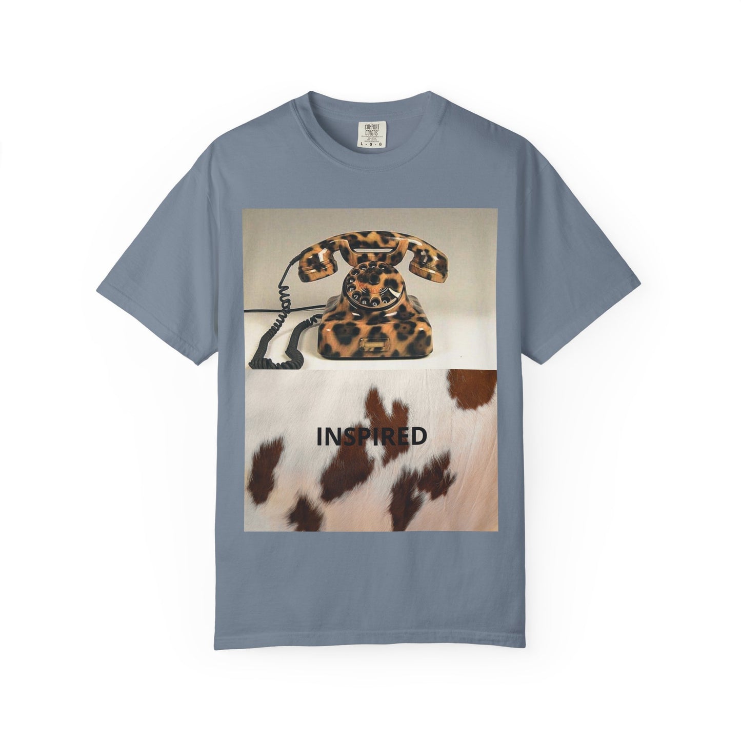 Inspired Leopard Phone Graphic T-Shirt