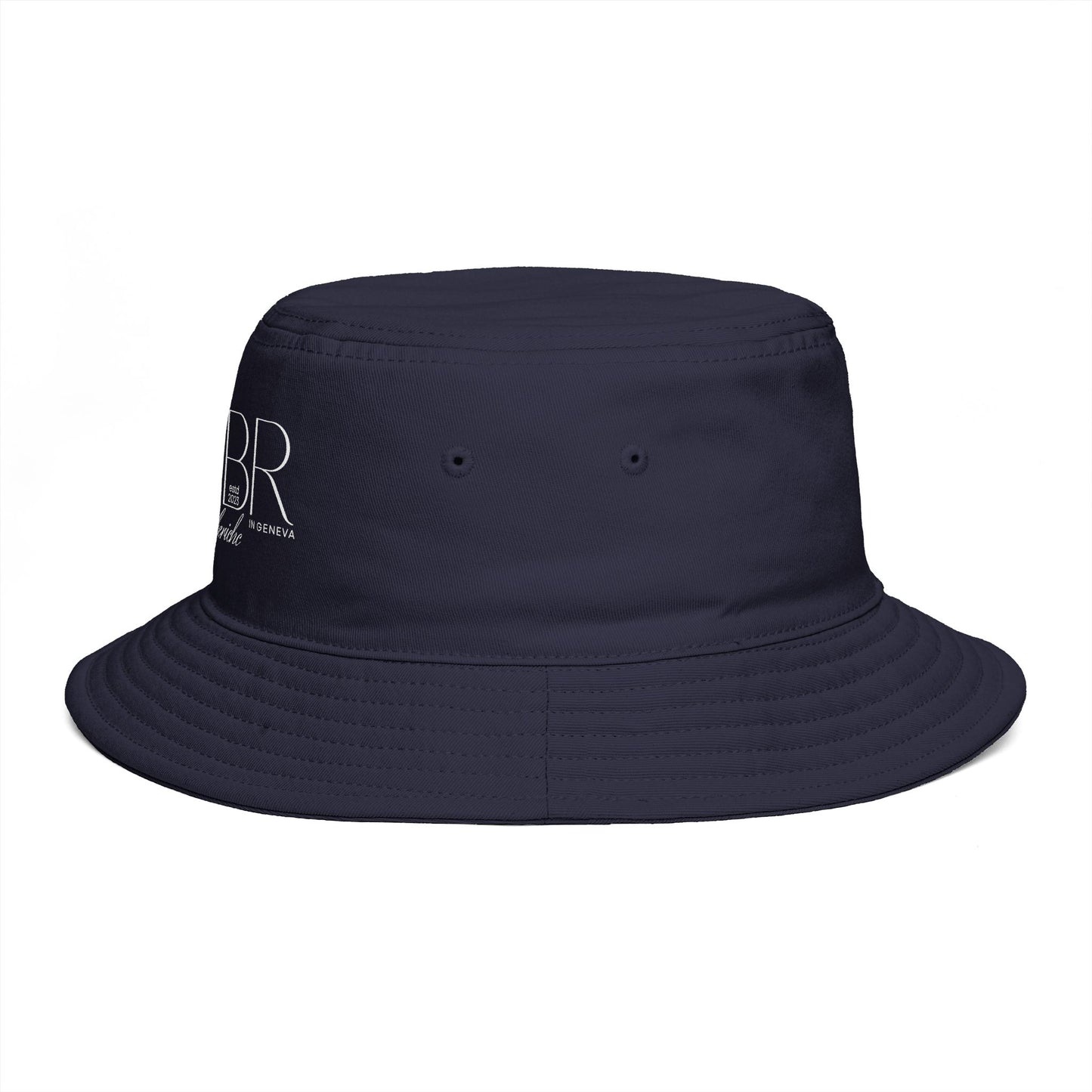 BTBR Script Logo Bucket Hat — Black Embroidered Bragging Rights Bucket Hat