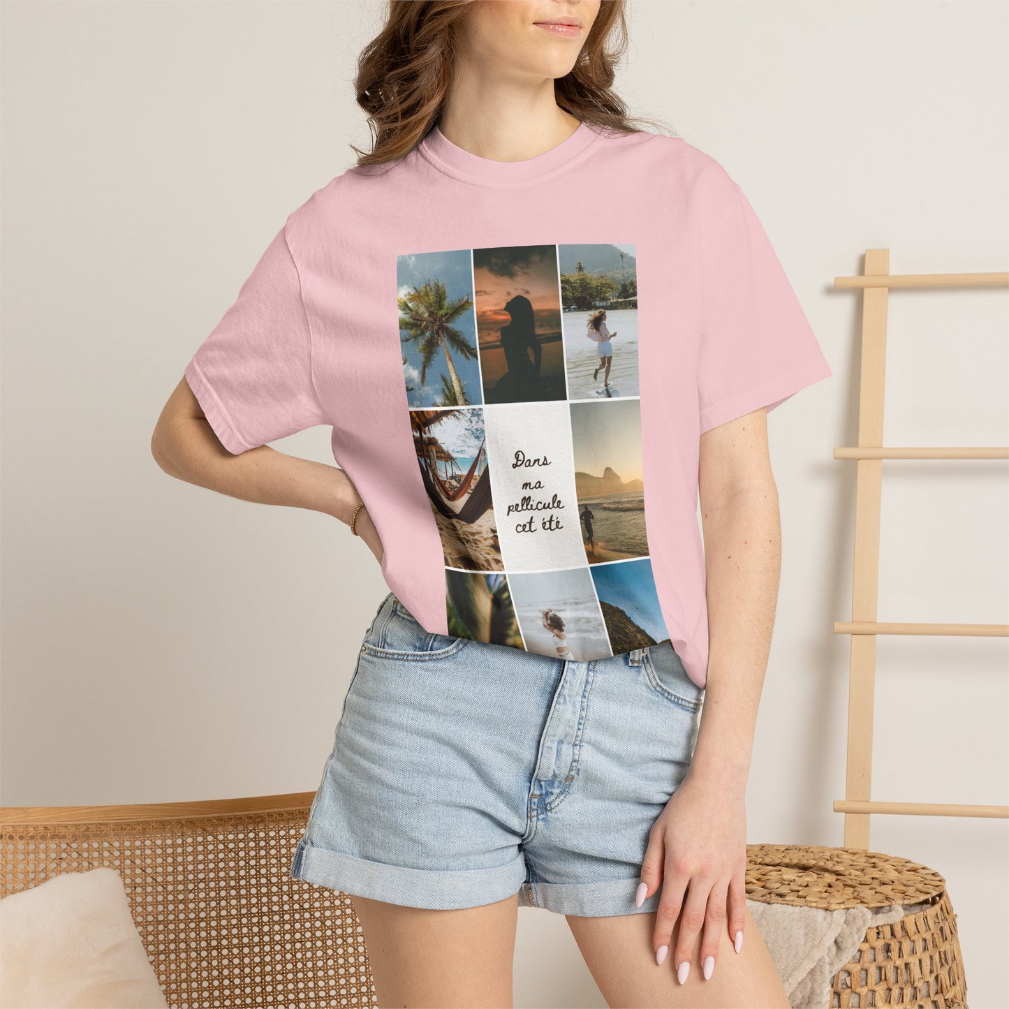 Travel Photo Collage T-Shirt — "Stars are patient, not idle"