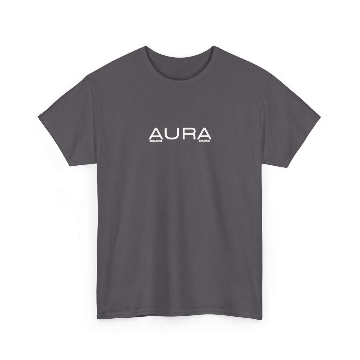 Aura Logo T‑Shirt — Minimalist Black Graphic Tee