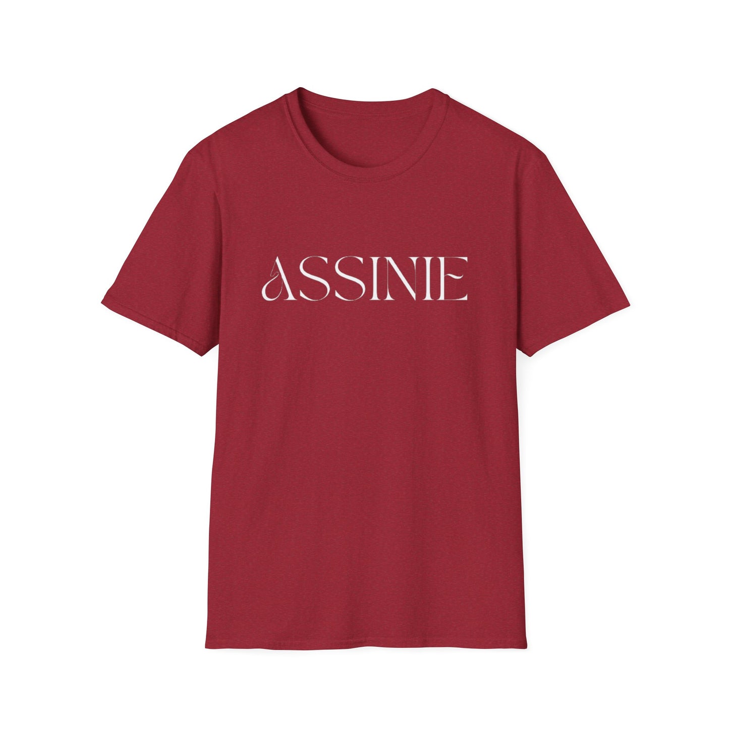 ASSNIE Embossed White T‑Shirt — Minimalist Logo Tee