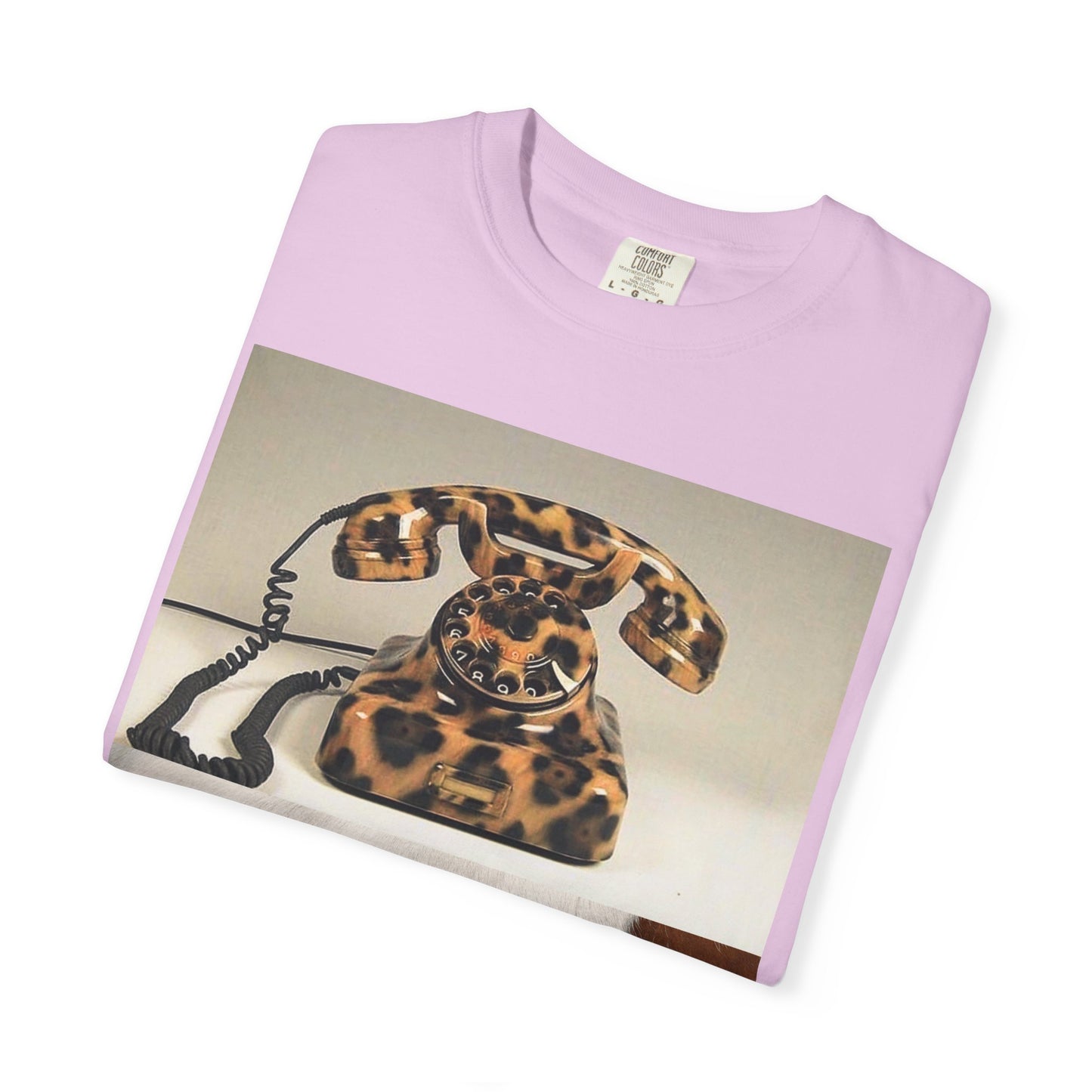 Inspired Leopard Phone Graphic T-Shirt