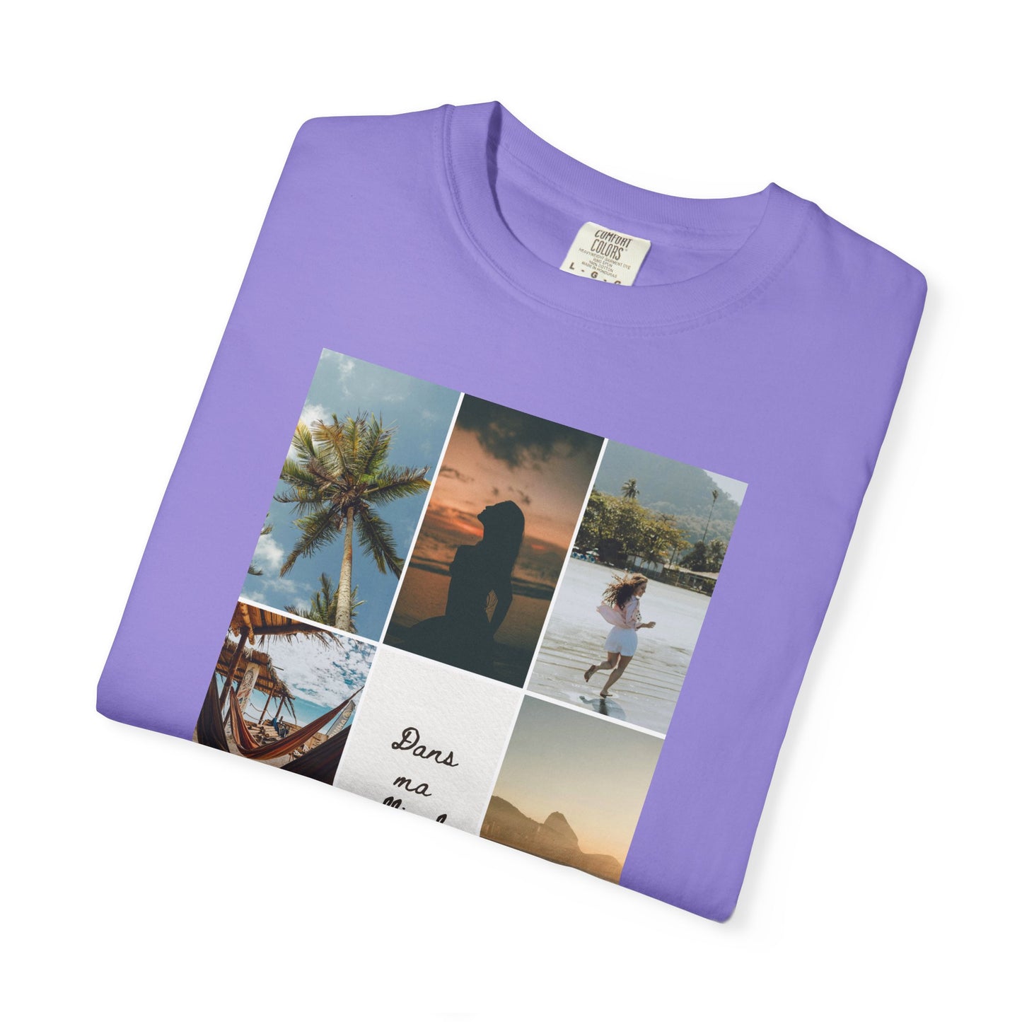 Travel Photo Collage T-Shirt — "Stars are patient, not idle"