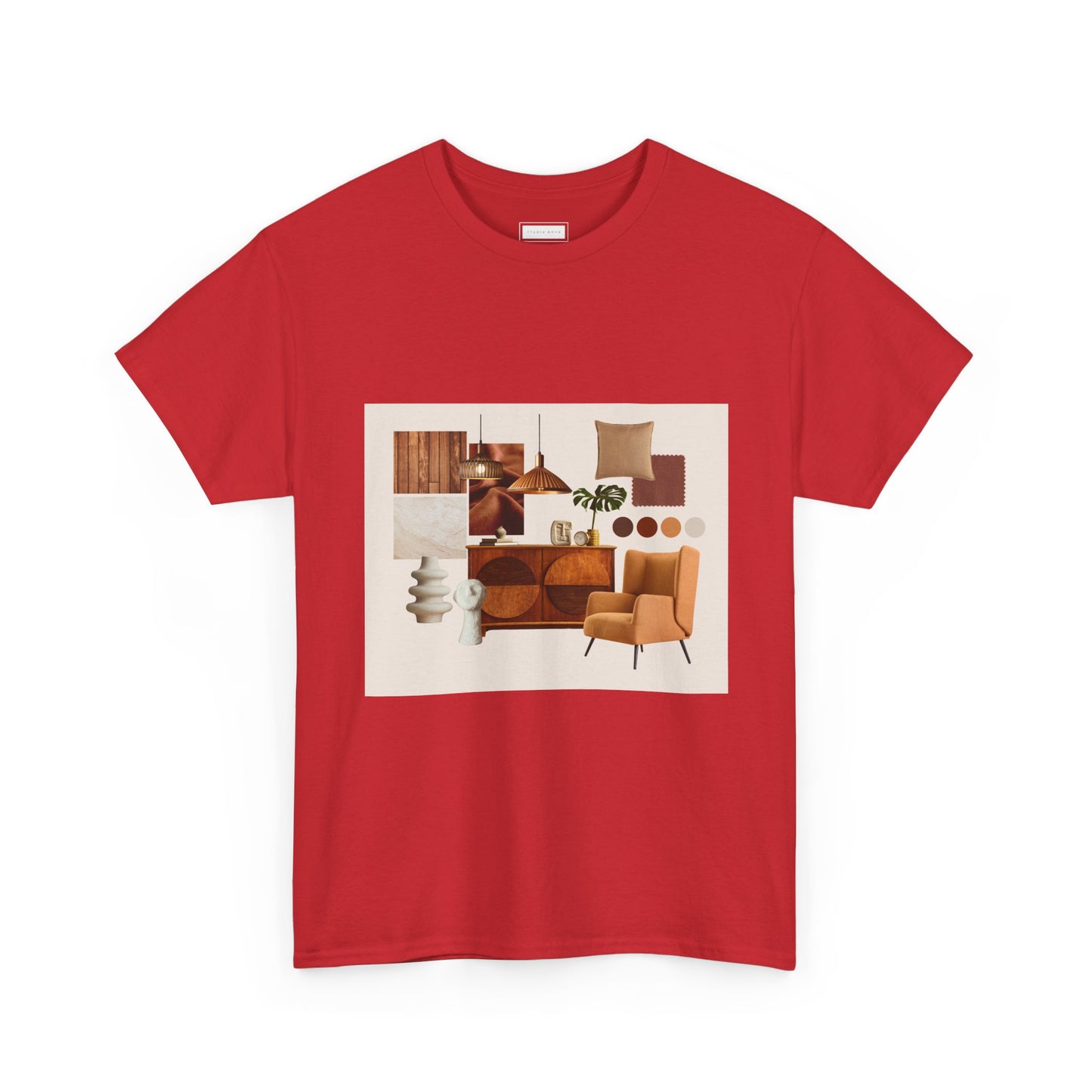 Mid-Century Modern Living Room Art Tee