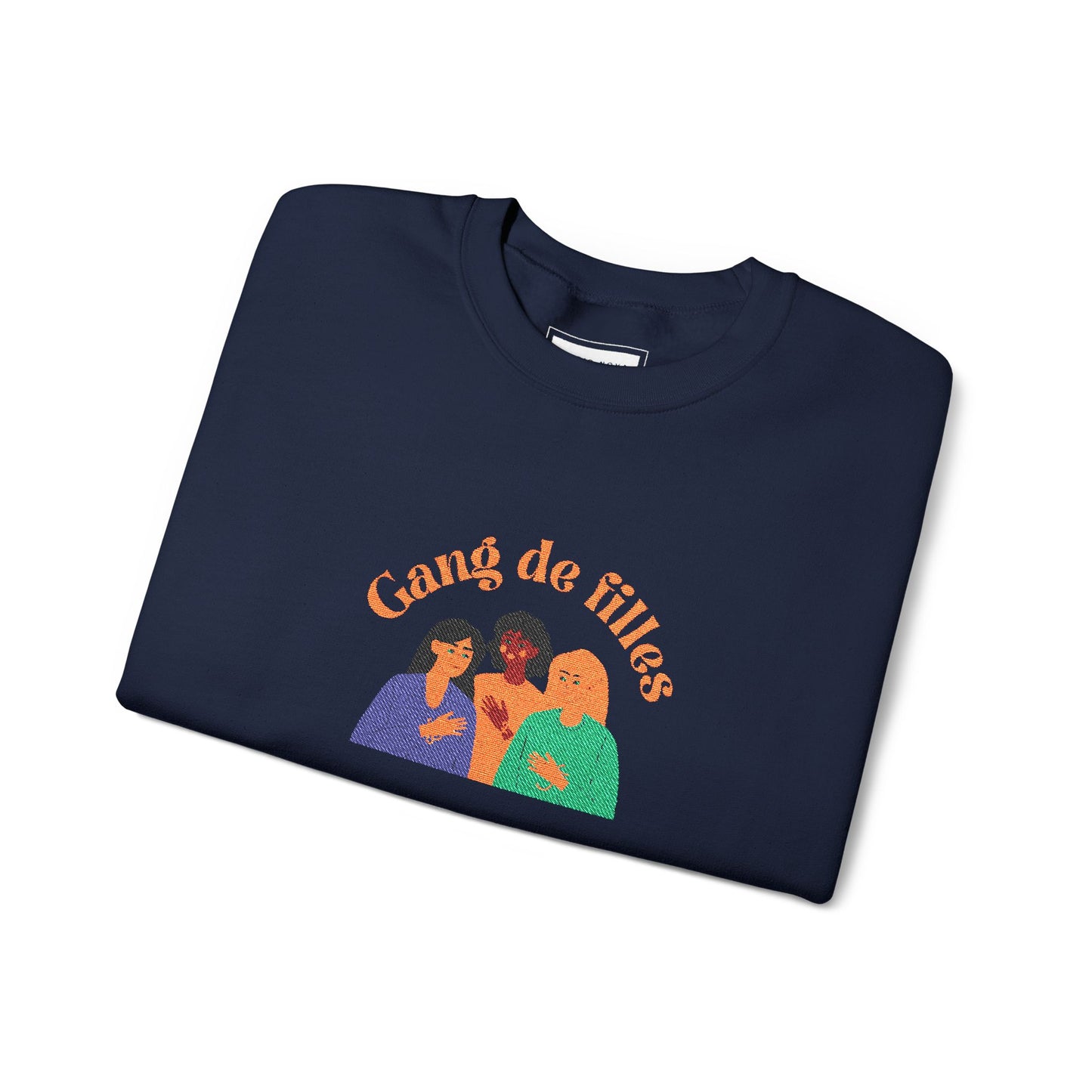 Gang de Filles Crewneck Sweatshirt – Retro Women’s Friendship Graphic Sweatshirt