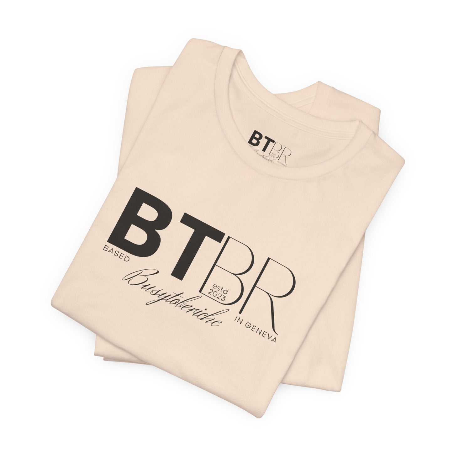 BTBR (Busy to be Rich) Logo T-Shirt — Black & Gray Brand Tee...