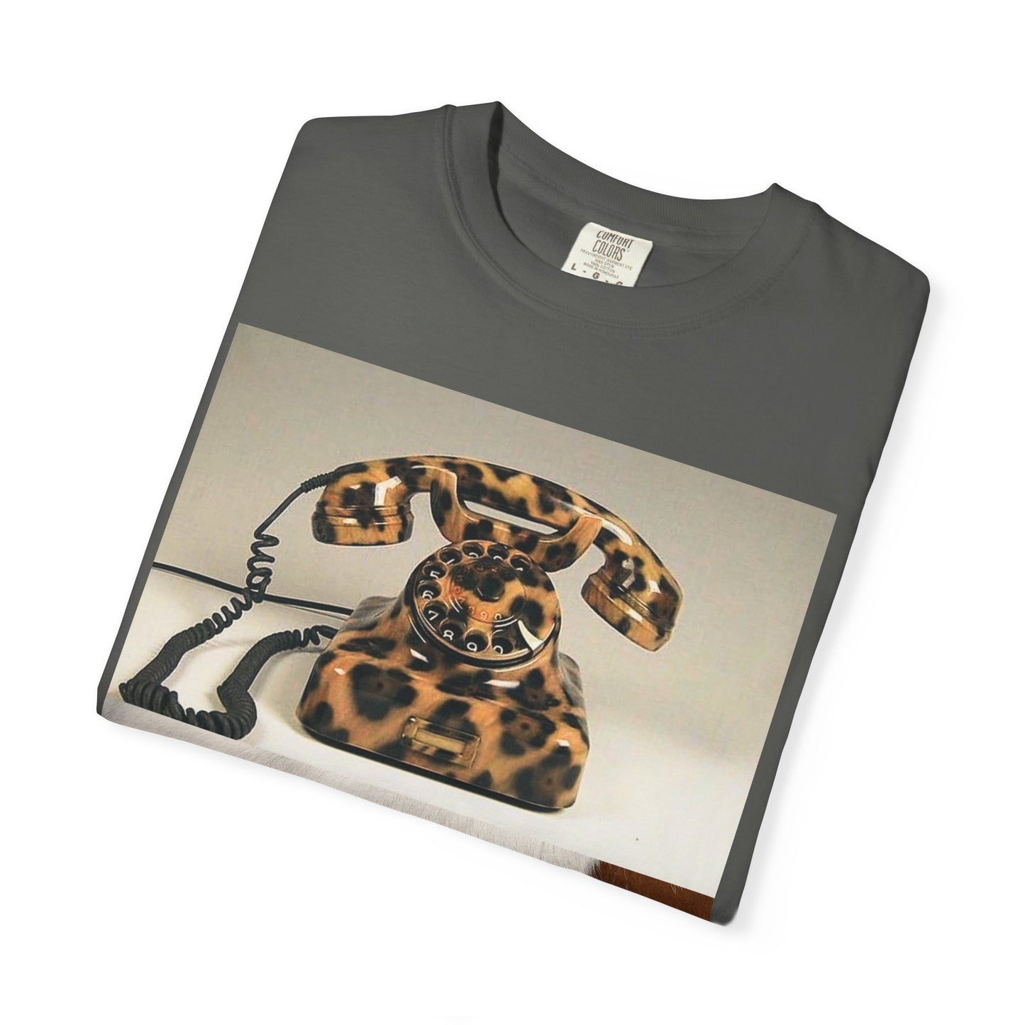 Inspired Leopard Phone Graphic T-Shirt