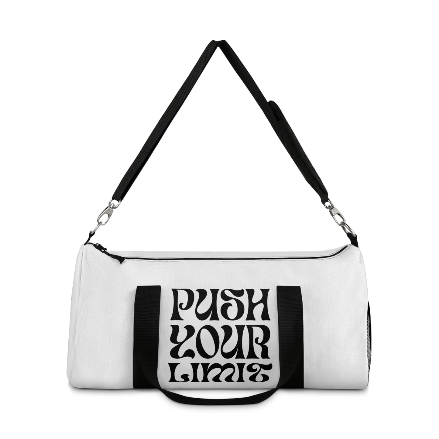 Push Your Limit Duffel Bag — Motivational Gym Weekender