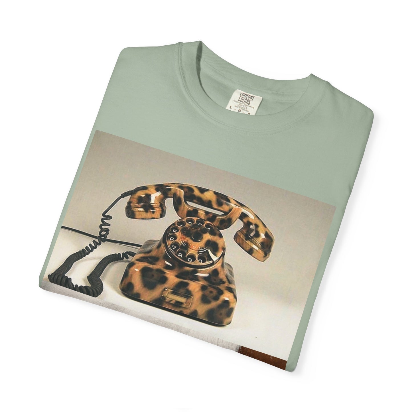 Inspired Leopard Phone Graphic T-Shirt