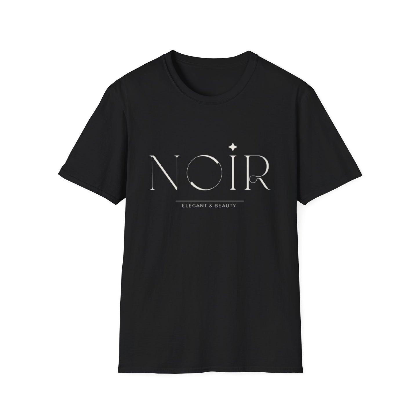 Minimalist 'Noir' Graphic T-Shirt — Subtle Monochrome Logo Tee