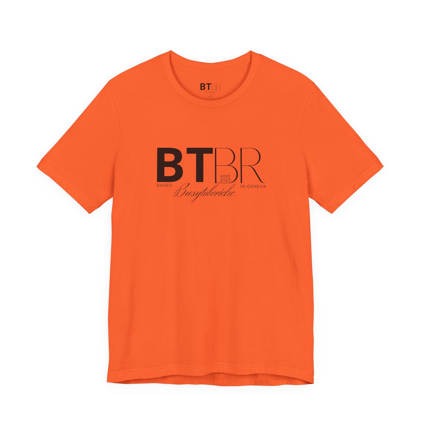 BTBR (Busy to be Rich) Logo T-Shirt — Black & Gray Brand Tee...