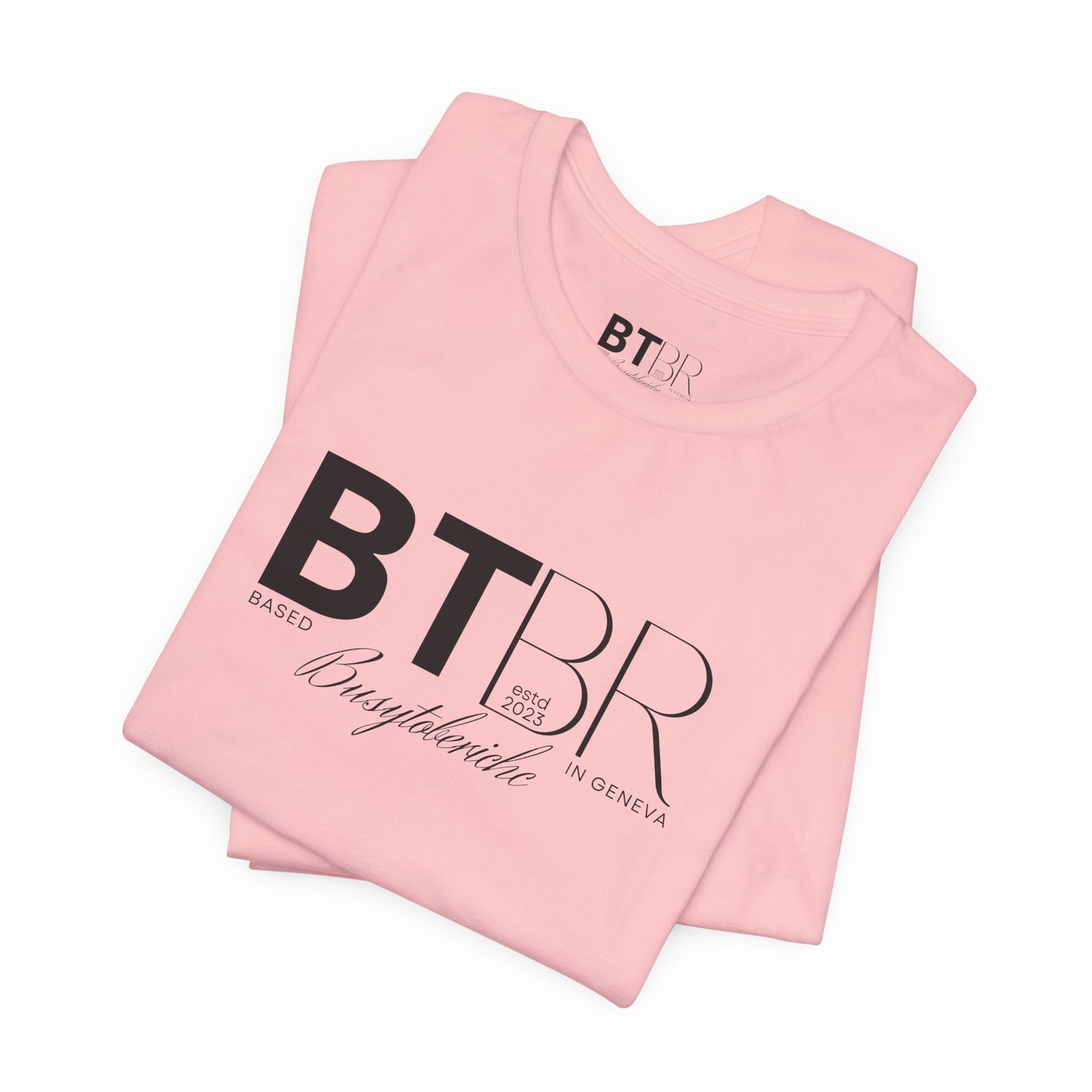 BTBR (Busy to be Rich) Logo T-Shirt — Black & Gray Brand Tee...