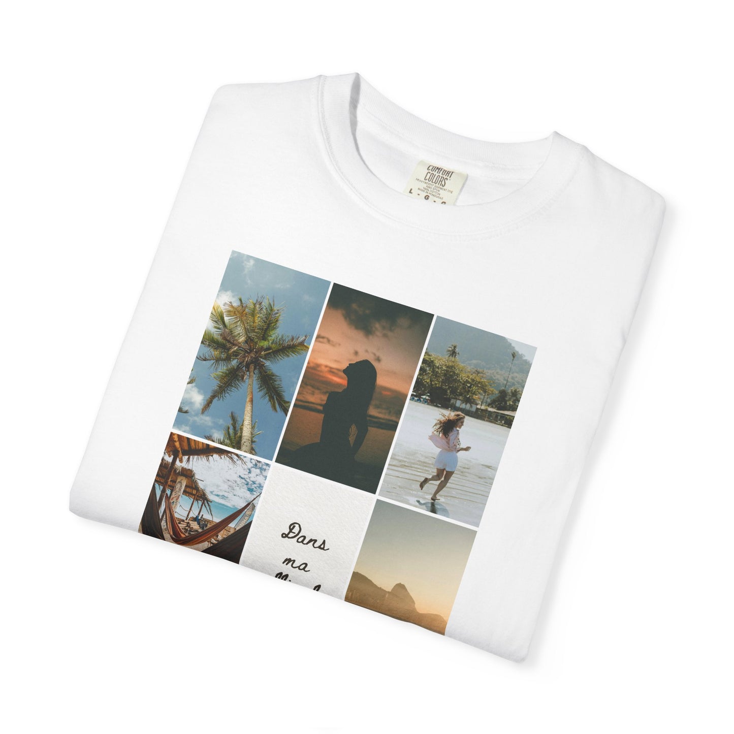 Travel Photo Collage T-Shirt — "Stars are patient, not idle"