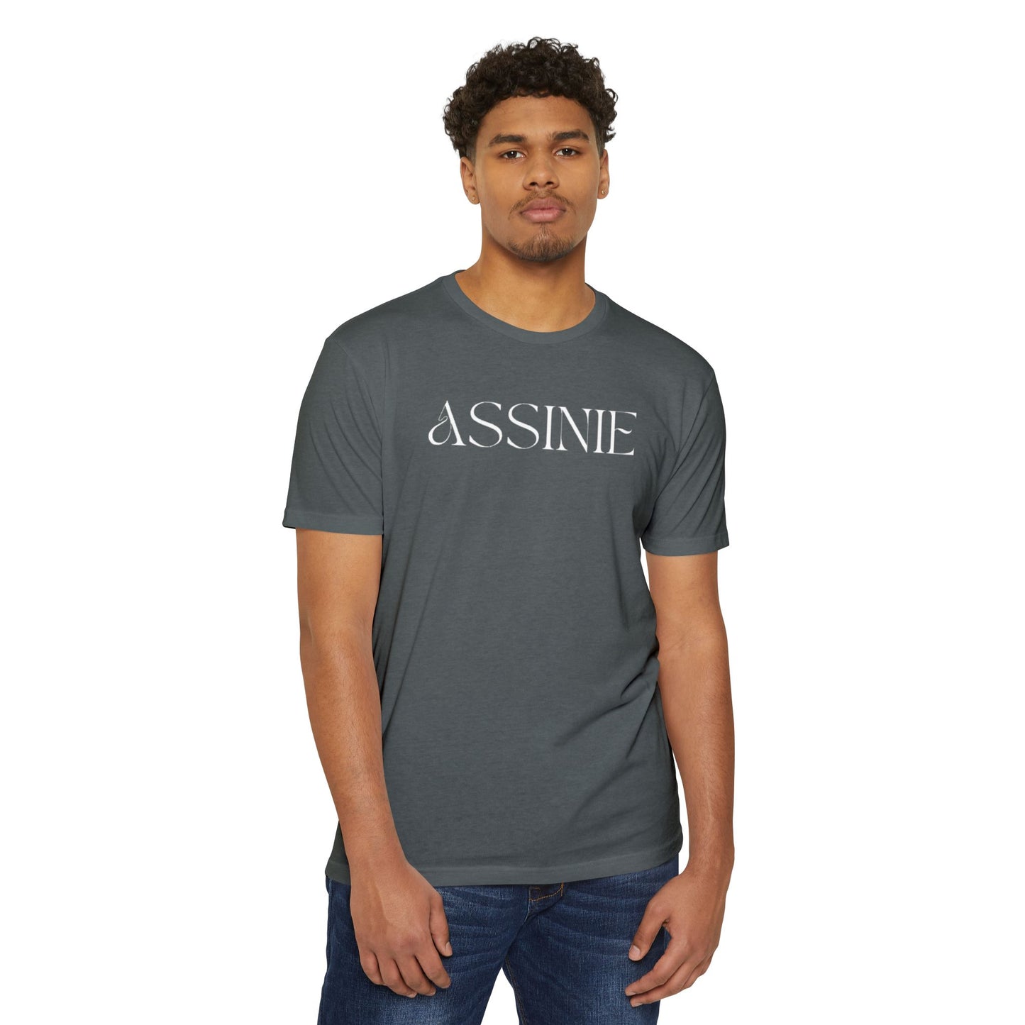 Assume T-Shirt — Minimalist White Logo Tee for Casual Everyday Wear
