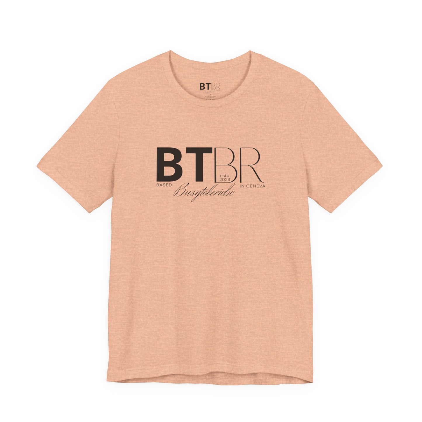 BTBR (Busy to be Rich) Logo T-Shirt — Black & Gray Brand Tee...