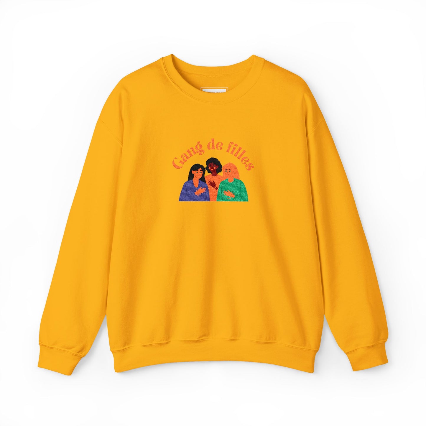 Gang de Filles Crewneck Sweatshirt – Retro Women’s Friendship Graphic Sweatshirt