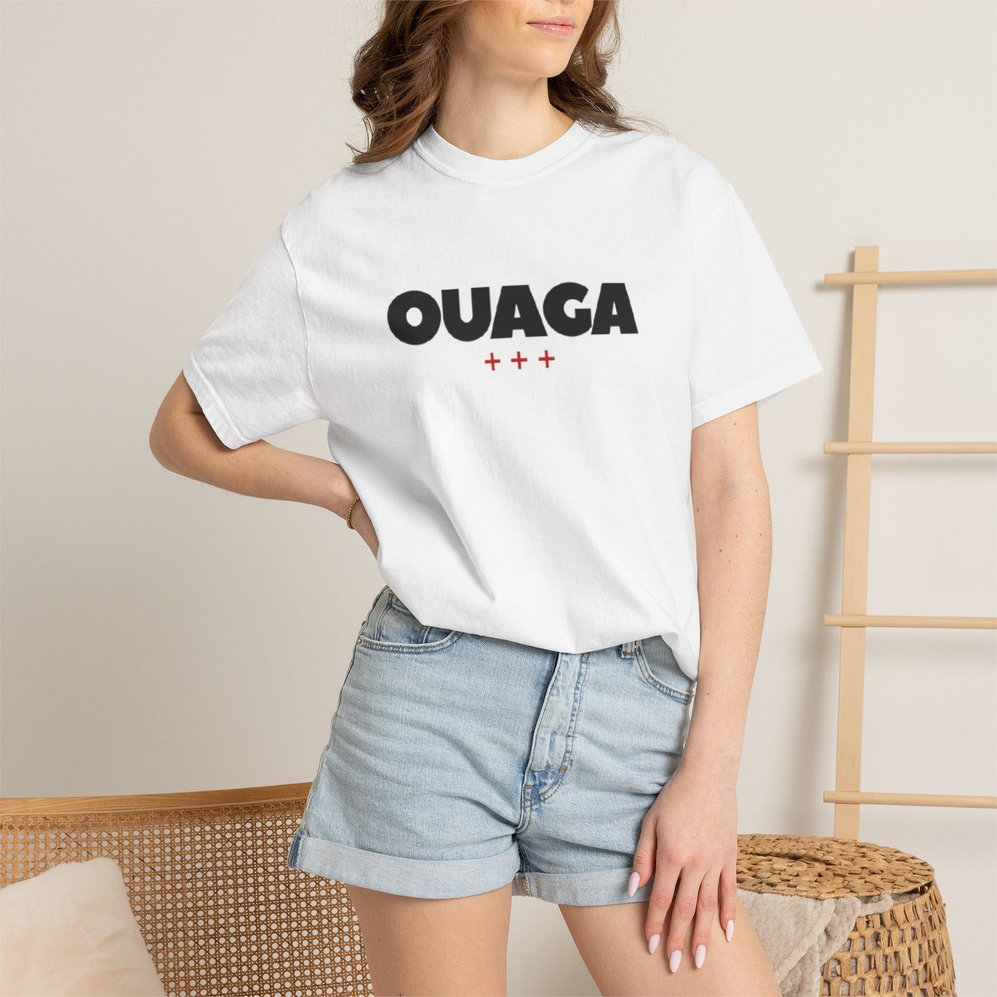 OUAGA Graphic T‑Shirt — Bold City Name Tee (Ouagadougou)