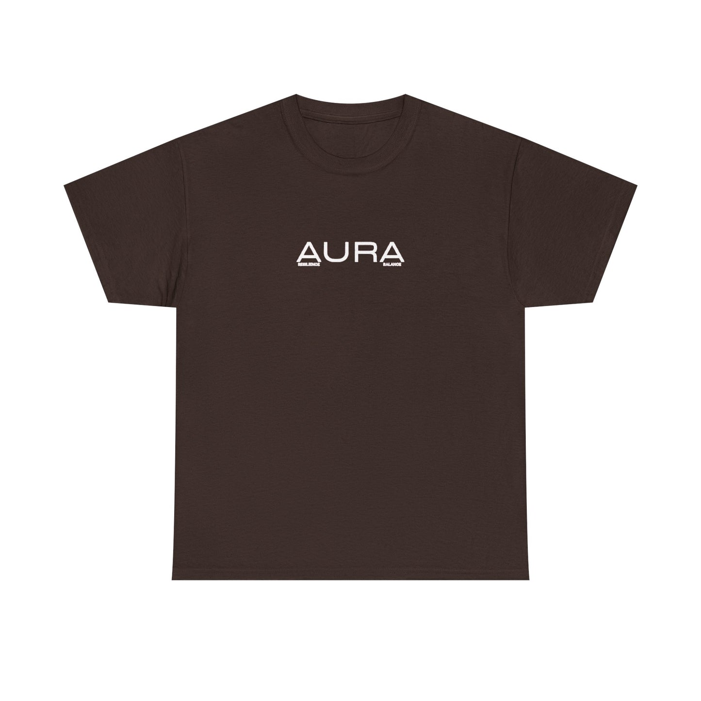 Aura Logo T‑Shirt — Minimalist Black Graphic Tee