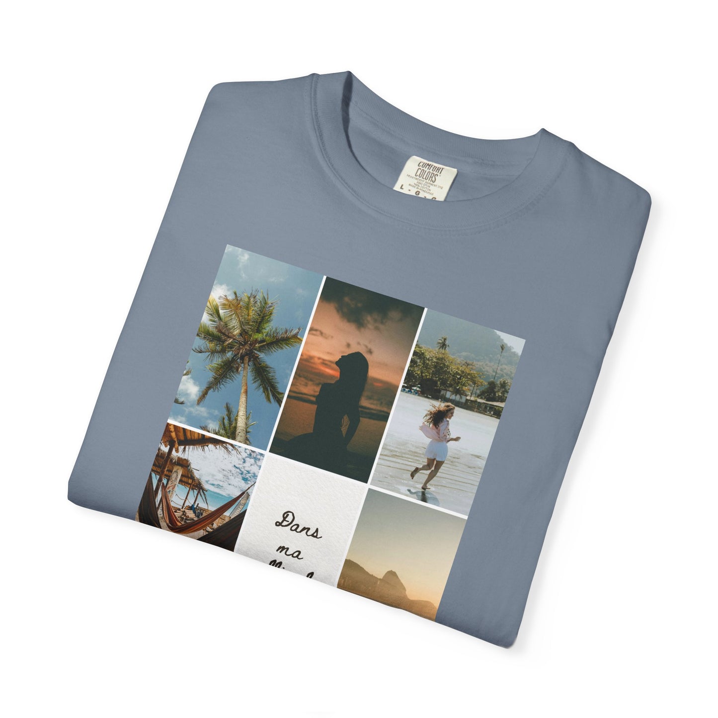 Travel Photo Collage T-Shirt — "Stars are patient, not idle"