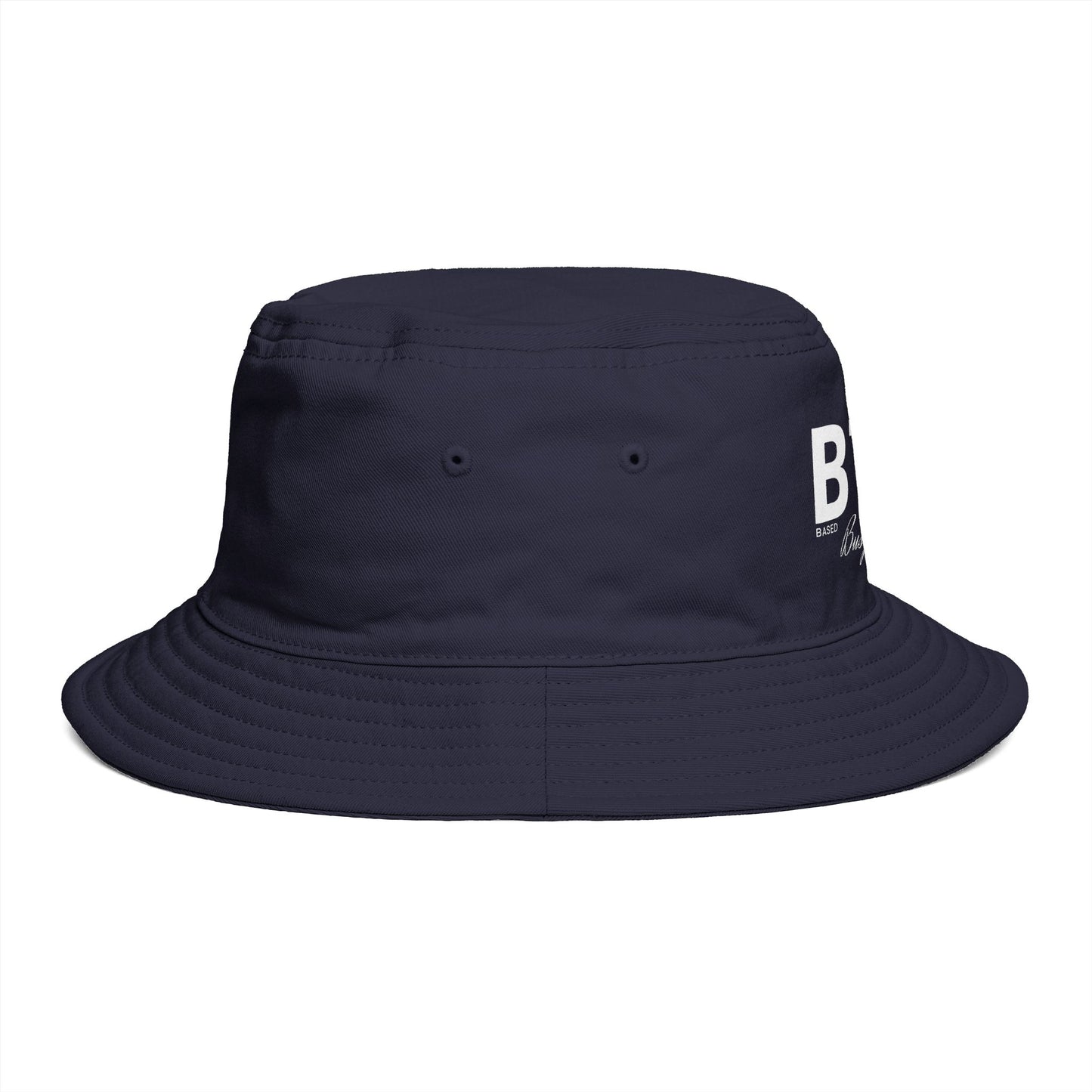BTBR Script Logo Bucket Hat — Black Embroidered Bragging Rights Bucket Hat