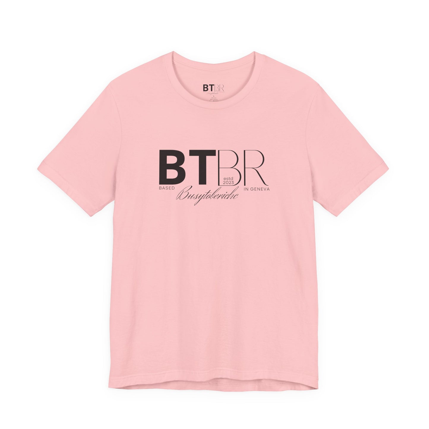 BTBR (Busy to be Rich) Logo T-Shirt — Black & Gray Brand Tee...