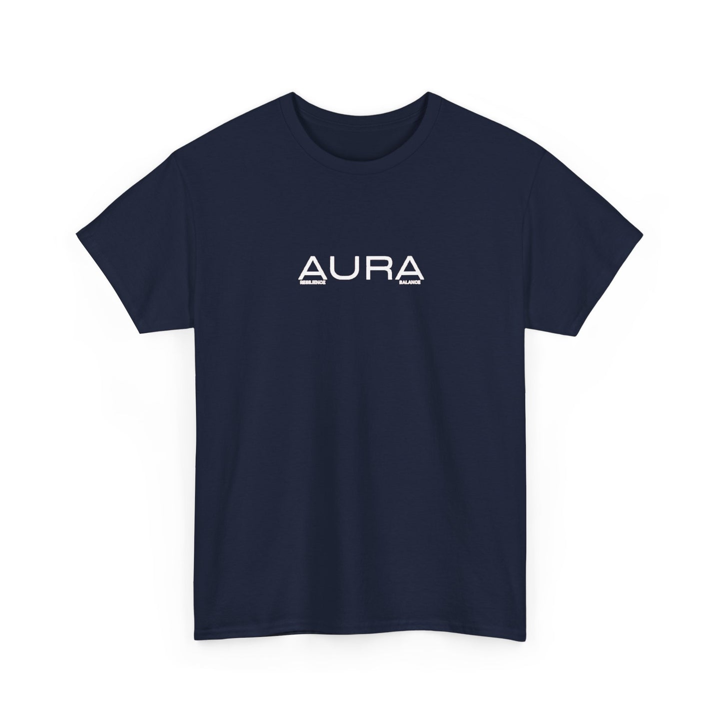 Aura Logo T‑Shirt — Minimalist Black Graphic Tee
